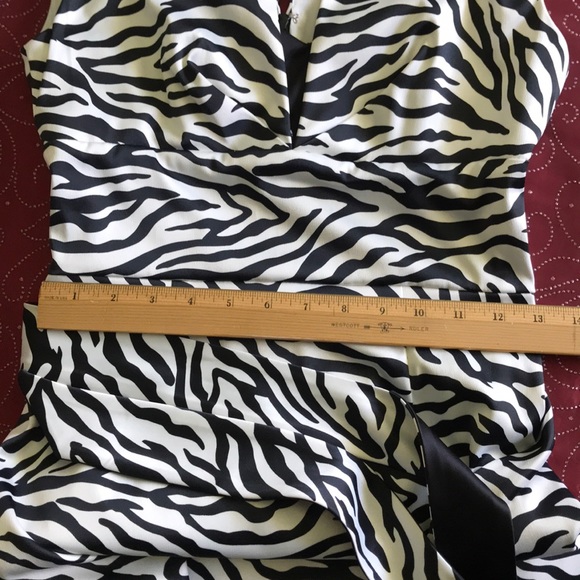Silk zebra print dress - Picture 6 of 7